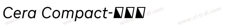 Cera Compact字体转换